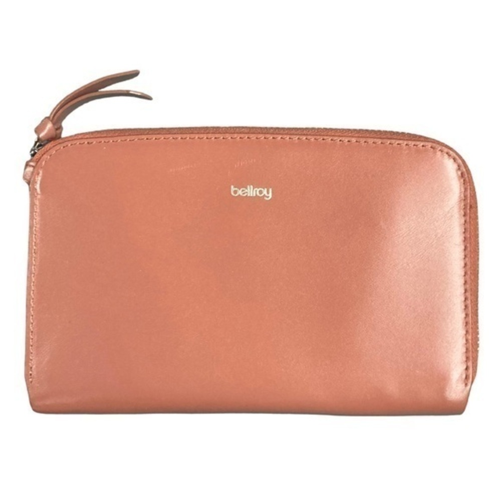 Bellroy pocket wallet in deep blush leather